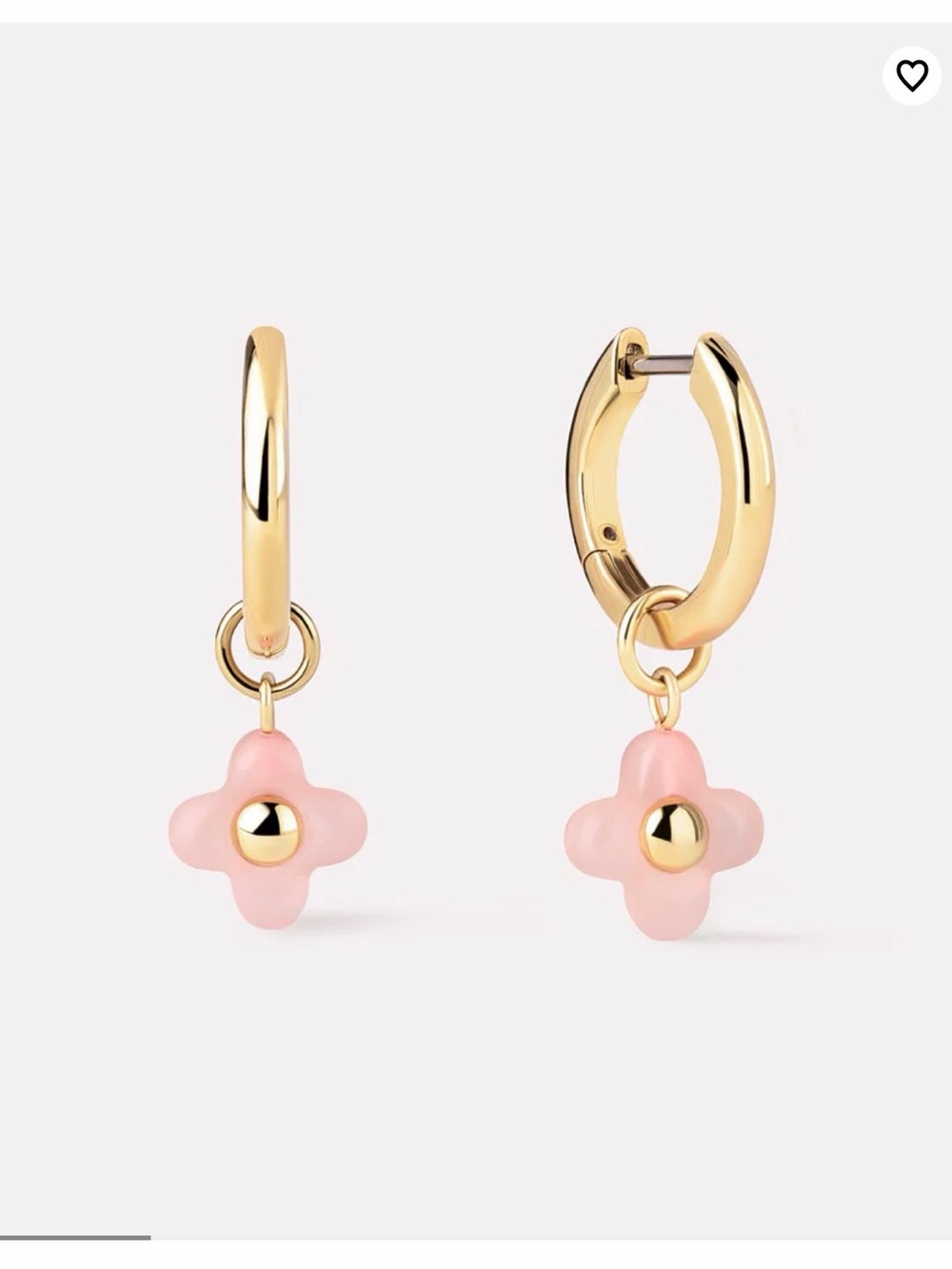 NWT Ana Luisa gold Liora Flower hoops